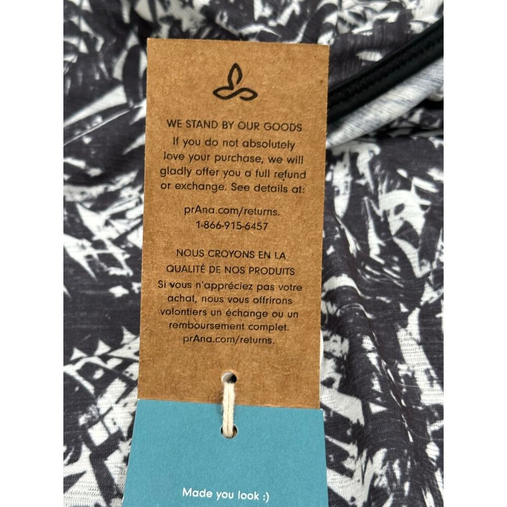 NWT PrAna Ernest Outdoors Tank Top Black Pacifica Women’s Large - Picture 5 of 7